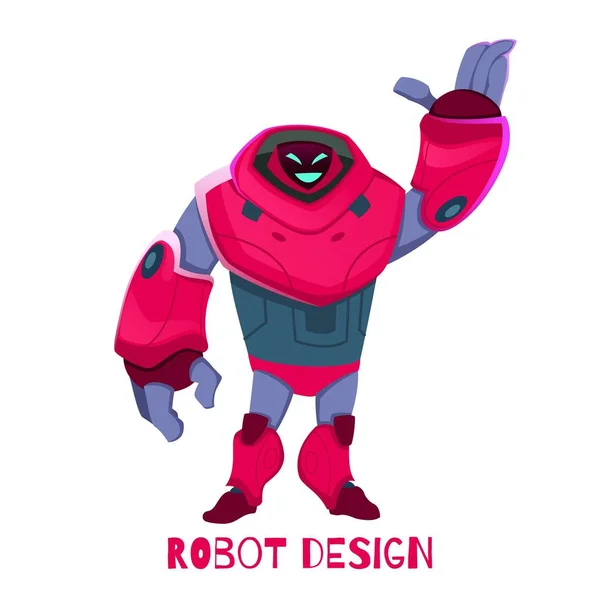 New Generation Robot Design Vector Illustration. — Stock Vector