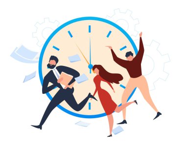 Cartoon People Ofis İşçi SãnÃ1/4r Alarmı