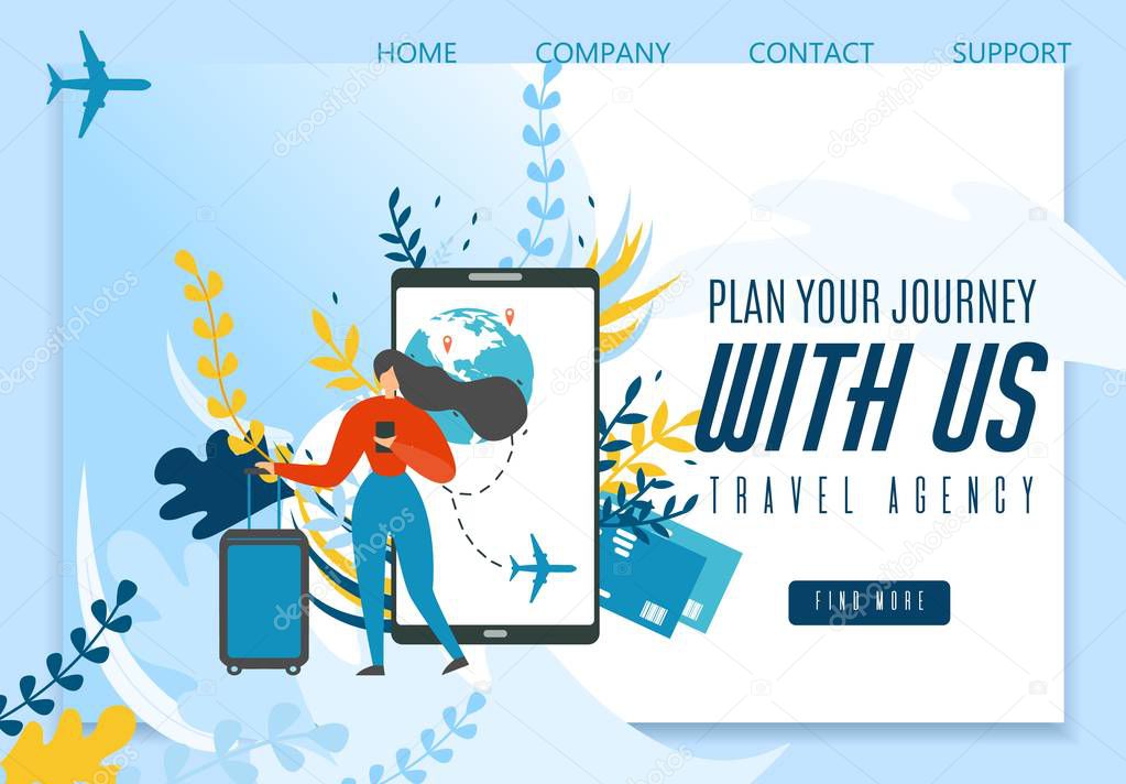 Travel Agency Landing Page Offering Best Journey