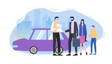Man Buy aile Otomobil Otomobil Satıcı Sözleşme olun