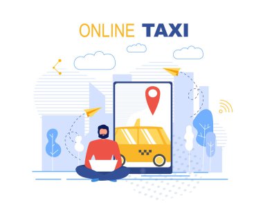 Rezervasyon Online Taksi Hizmeti Uygulama İlan Banner