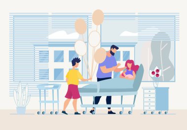 Banner Baba Ve Büyük Oğlu Ziyaret Yenidoğan Düz geldi.