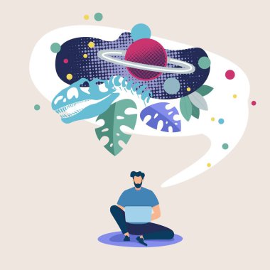  Reklam Afiş Uzay Keşif Online Düz.