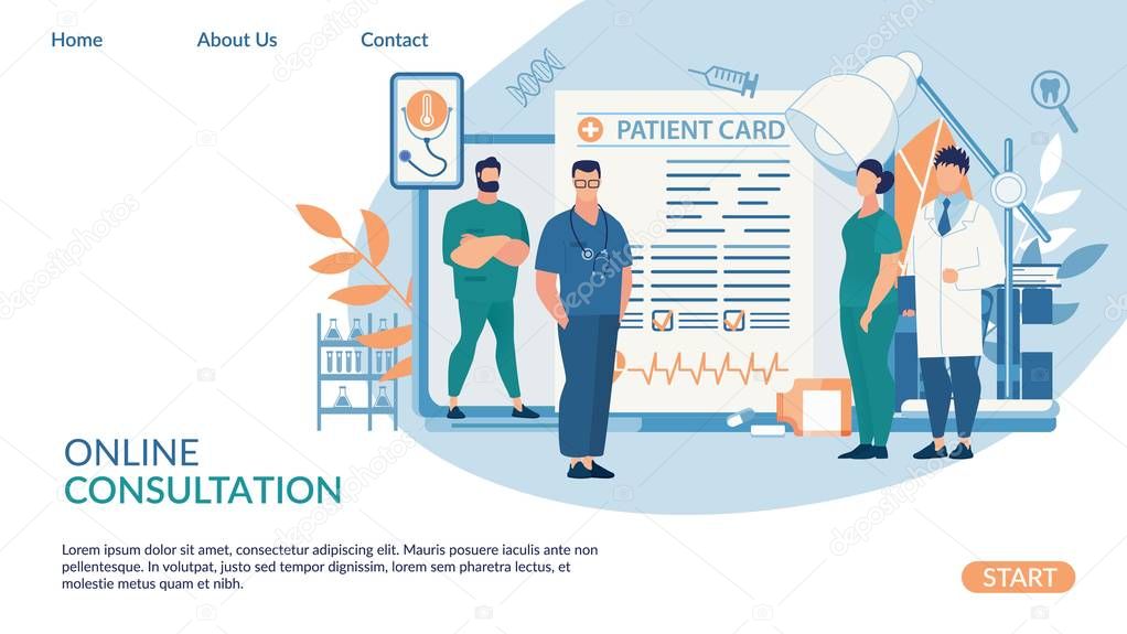 Flyer Online Consultation, Patient Card Lettering.