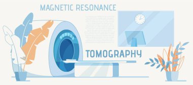 MrI Tanı Karikatür Reklam için Ekipman