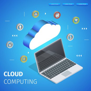 Bilgisayara Bağlı Veri Merkezi Hosting Sunucusu.