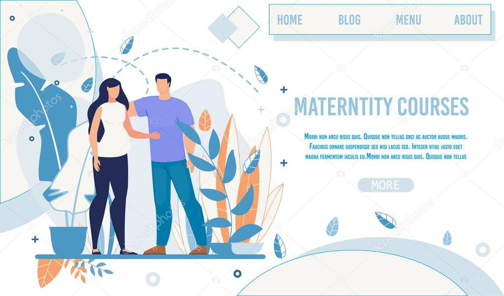 Landing Page Offer Maternity Courses and Training