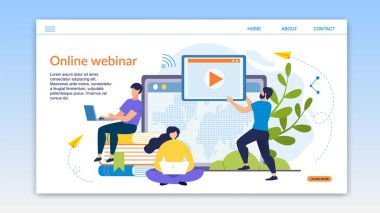 Bilgilendirici Broşür Online Webinar Flat Yazılır.