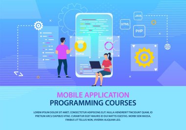 Poster Mobil Uygulama Programlama Kursları. 