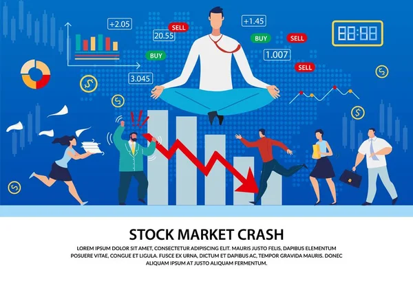Análisis del mercado de valores, Poster de texto de choque Forex — Archivo Imágenes Vectoriales