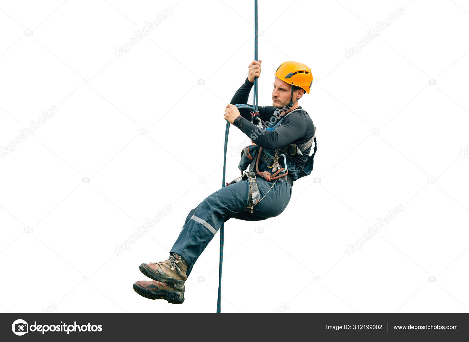 industrial climber isolated white background stock photo by c zhukov studio 312199002
