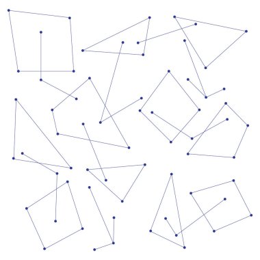 Vektör çizim arka plan soyut geometrik şekiller