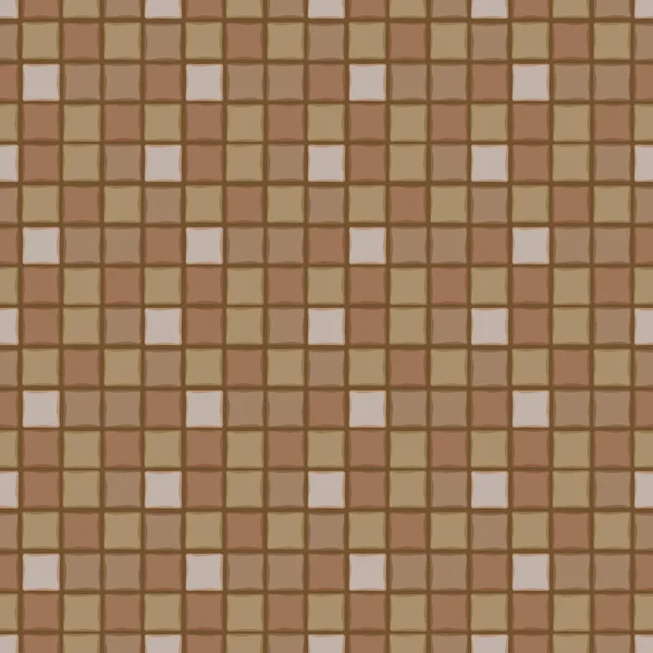 Фон коричнево-бежева квадратна плитка — стоковий вектор