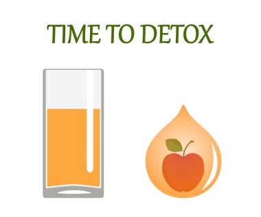 Bir bardak elma suyu. Detoks için zaman