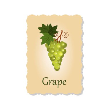 Üzüm ile tebrik kartı