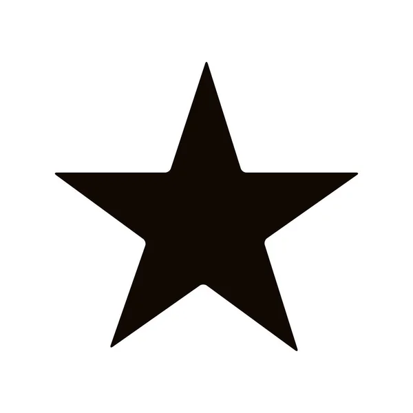 Estrella aislada sobre fondo blanco — Vector de stock