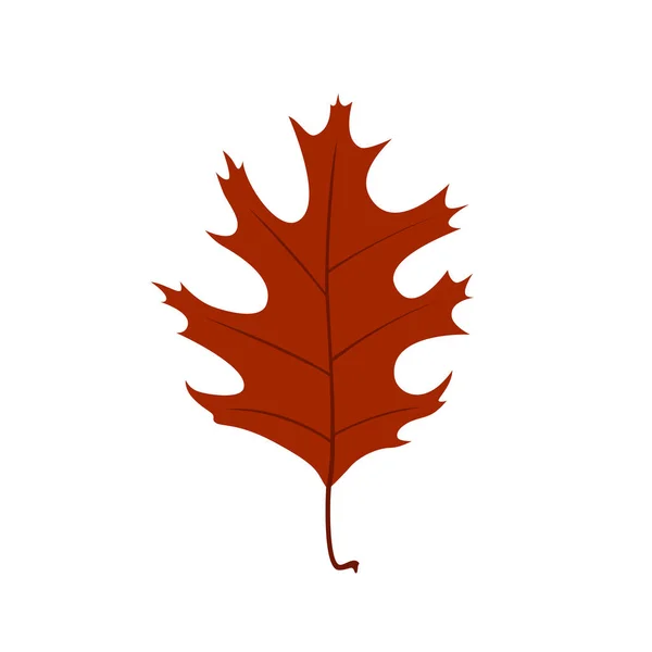 Jesienny liść na białym tle — Wektor stockowy