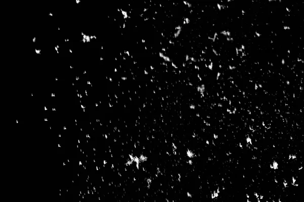 Textura Nieve Sobre Fondo Negro — Foto de Stock