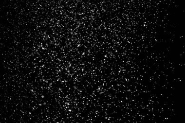 Kar ve kar sis siyah bir zemin üzerine