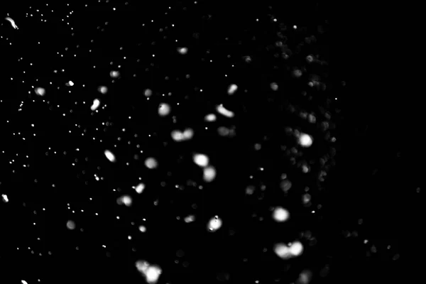 Sneeuw Sneeuw Mist Een Zwarte Achtergrond — Stockfoto