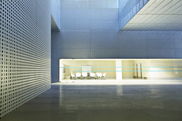 Sala Conferencias Iluminada Edificio Moderno —  Fotos de Stock