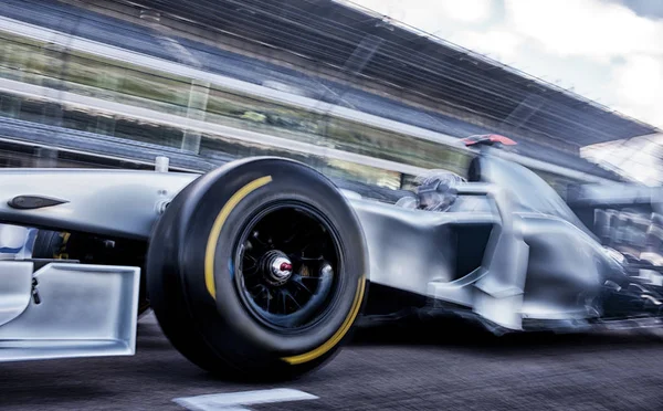 Carrera Conducción Coches Pista — Foto de Stock