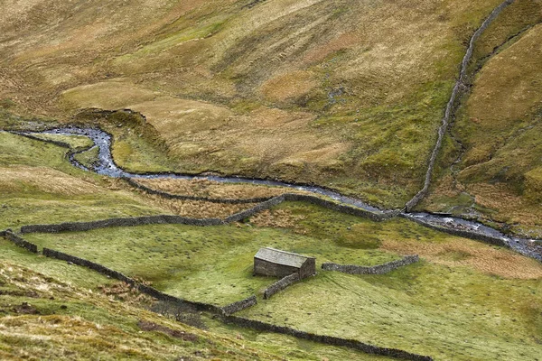 Weiden Bäuerlicher Landschaft Tagsüber — Stockfoto