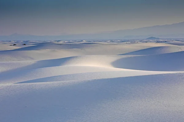 Γαλήνια Λευκή Άμμο Αμμολόφων White Sands Νέο Μεξικό Ηνωμένες Πολιτείες — Φωτογραφία Αρχείου