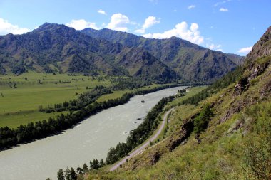 Manzara Dağ nehirler altay