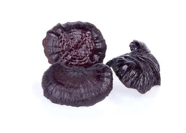 Reishi mantar Ganoderma Lucidium beyaz arka plan üzerinde
