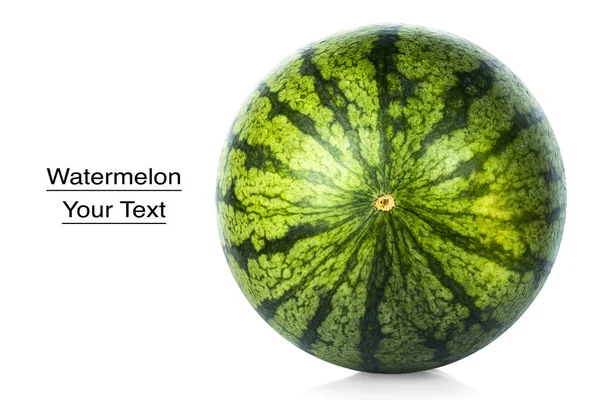 Tek tam karpuz berry izole üzerinde beyaz arka plan. Kırpma yolu ile bir bütün karpuz