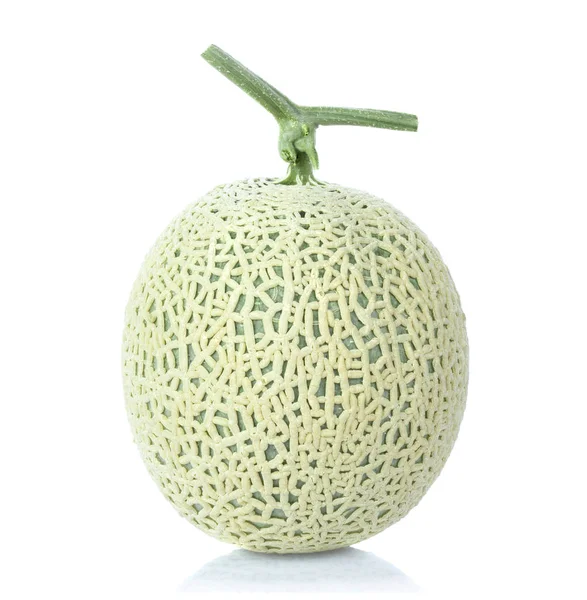 Beyaz arkaplanda izole edilmiş kavun