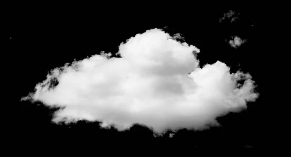 Siyah arkaplanda beyaz bulutlar izole