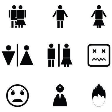kişi Icon set