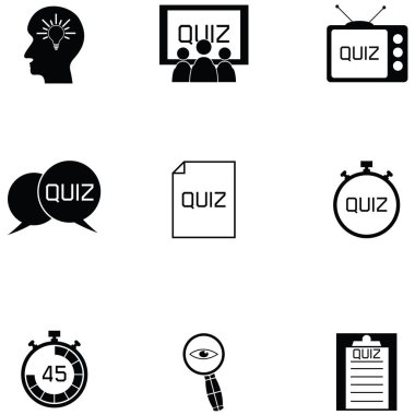 quiz Icon set