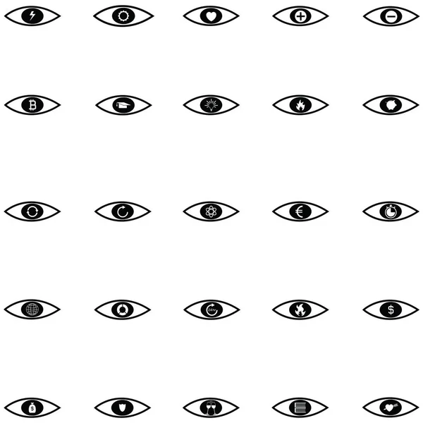 Das Augensymbol Gesetzt — Stockvektor