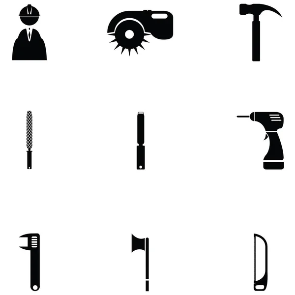 Das Holzfäller Icon Set — Stockvektor