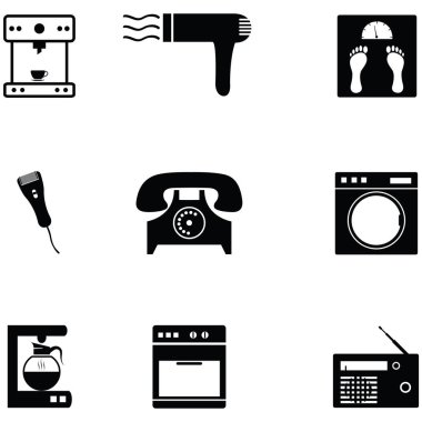 ev aletleri Icon set