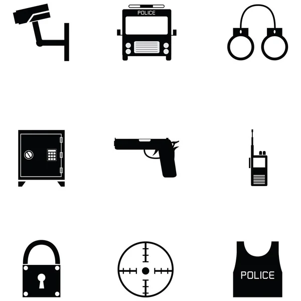 Conjunto Del Icono Seguridad — Vector de stock