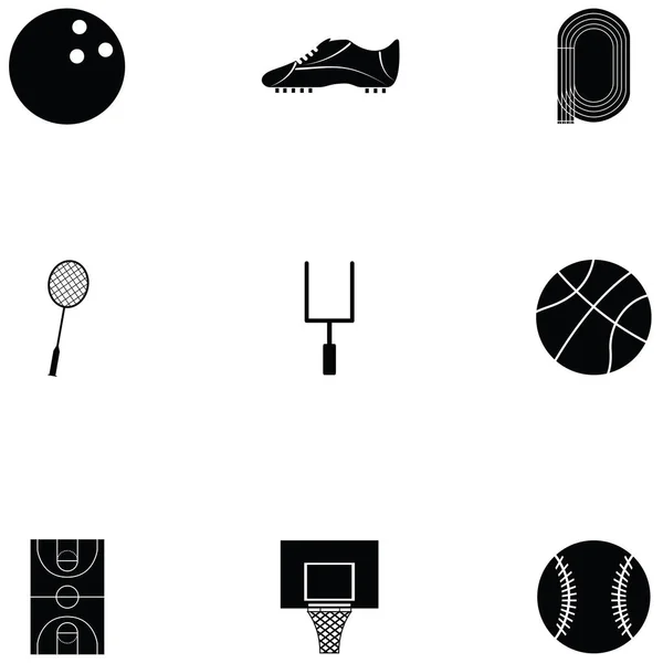 Jeu Icônes Sportives — Image vectorielle