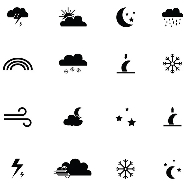 stock vector the weather icon set