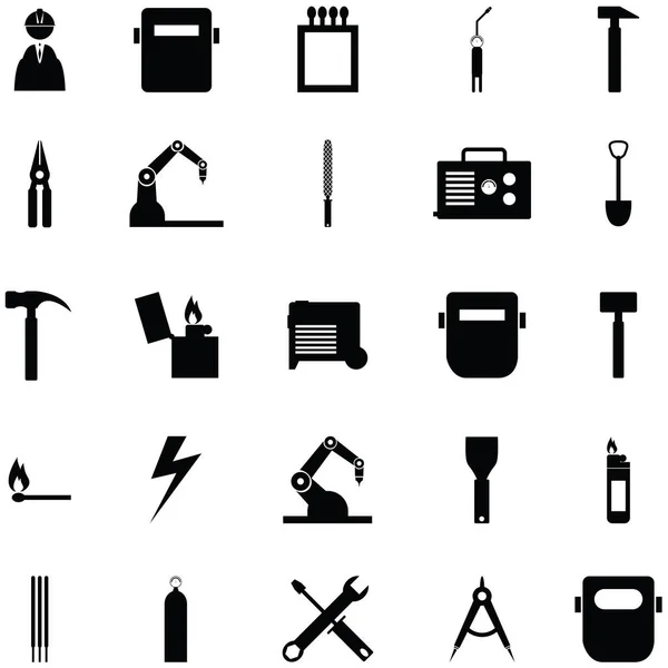 Welding Icon Set — Stock Vector