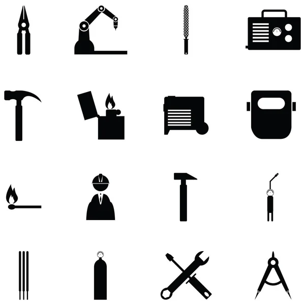 Welding Icon Set — Stock Vector