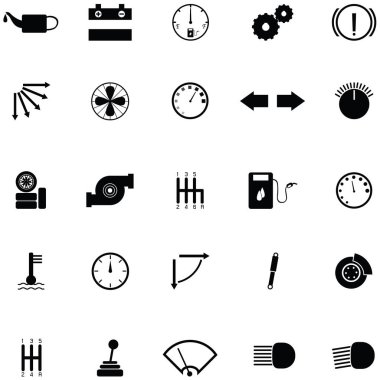Araba gösterge Icon set