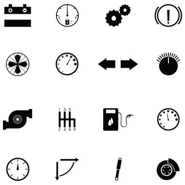 Araba gösterge Icon set