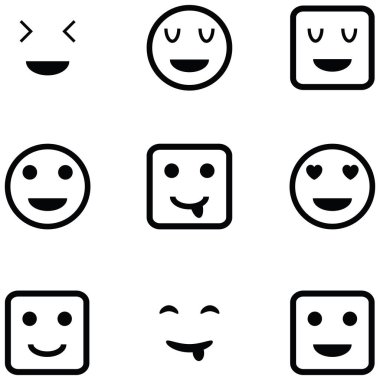 gülümseme Icon set