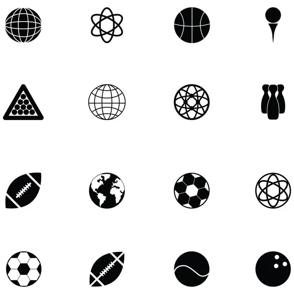 Conjunto Iconos Bola — Vector de stock