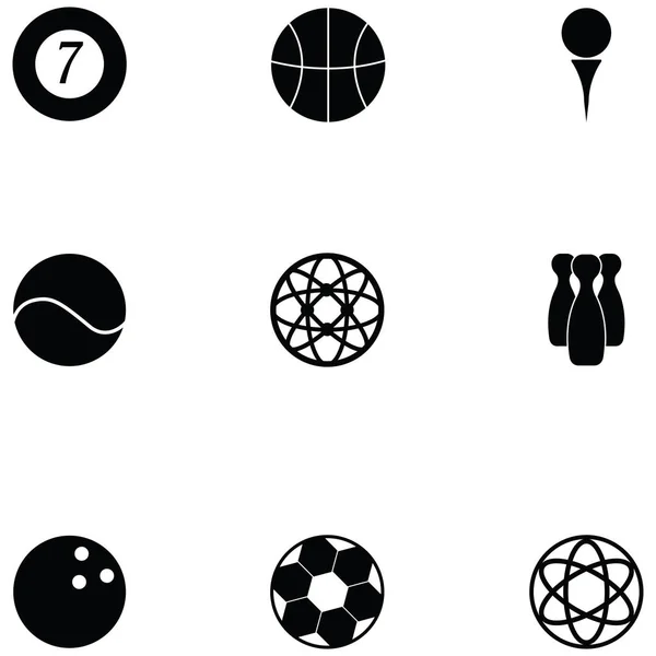 Das Ball Symbol Set — Stockvektor