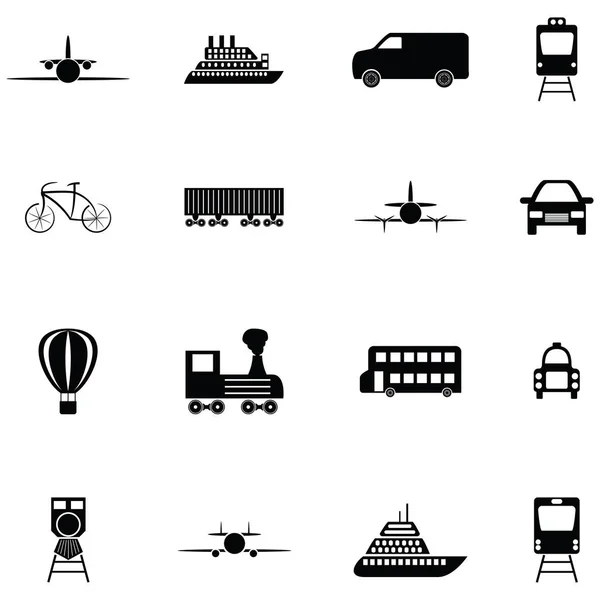 Ensemble Icônes Transport — Image vectorielle