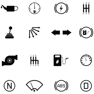 Araba gösterge Icon set